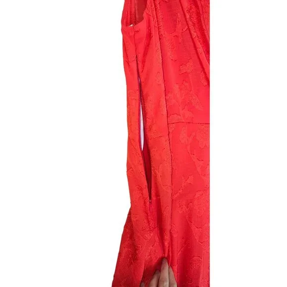 Premier Amour Sleeveless Fit + Flare Dress, 10, Red - Picture 4 of 11